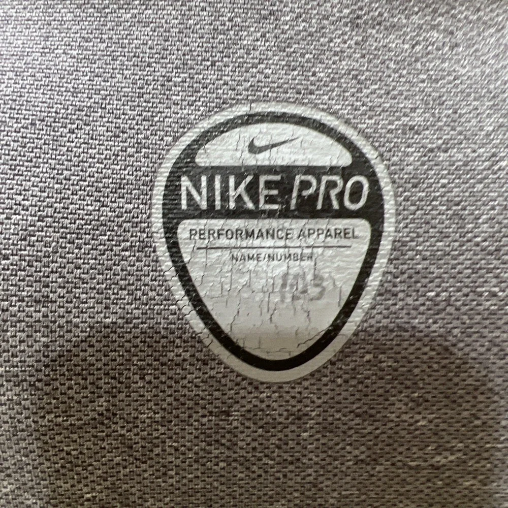 Nike Pro Team Tech Seamless Vent Shirt Youth Boys Size Large Gray